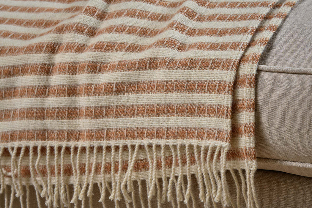 Sanval Wool Throw Rust