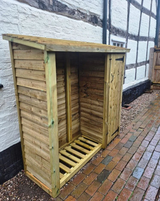 6x6 Heavy Duty Log & Tool Store Swedish Redwood Storage Unit