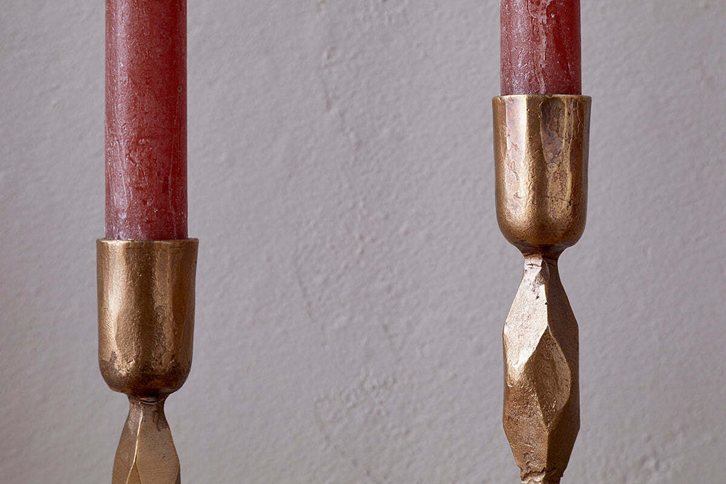 Shani Candlestick Antique Brass