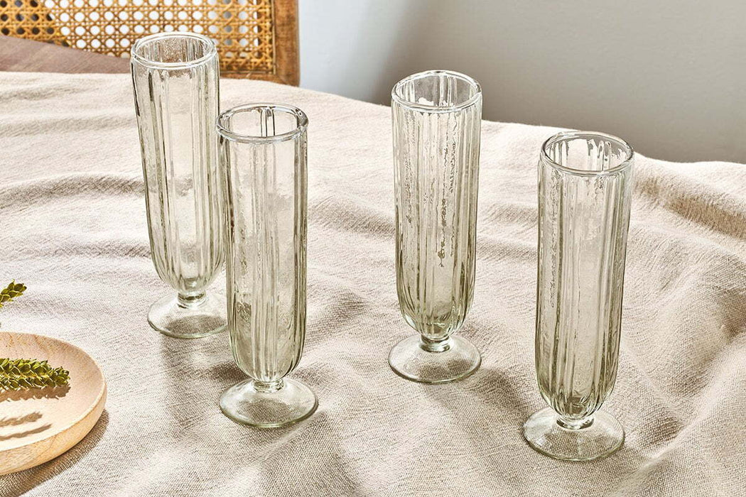 Sigiri Champagne Glass Clear Set Of 4