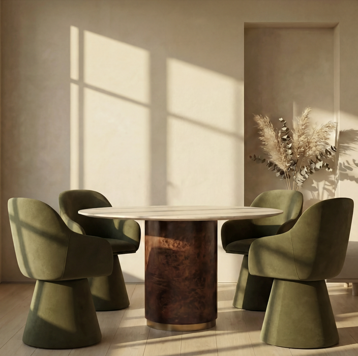 Herman Swivel Carver Dining Chair