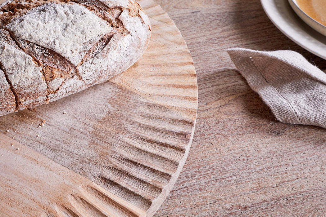 Soria Mango Wood Lazy Susan Natural