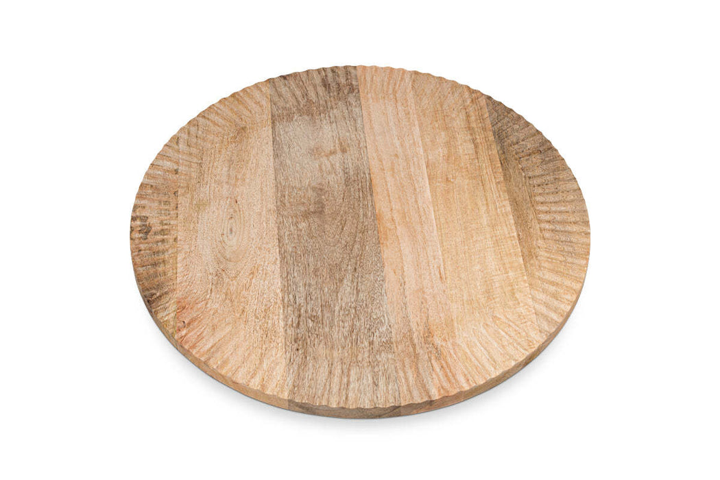Soria Mango Wood Lazy Susan Natural