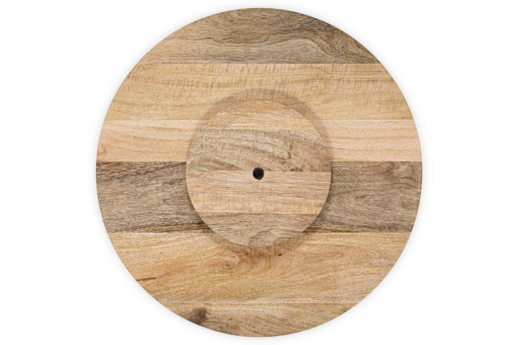 Soria Mango Wood Lazy Susan Natural
