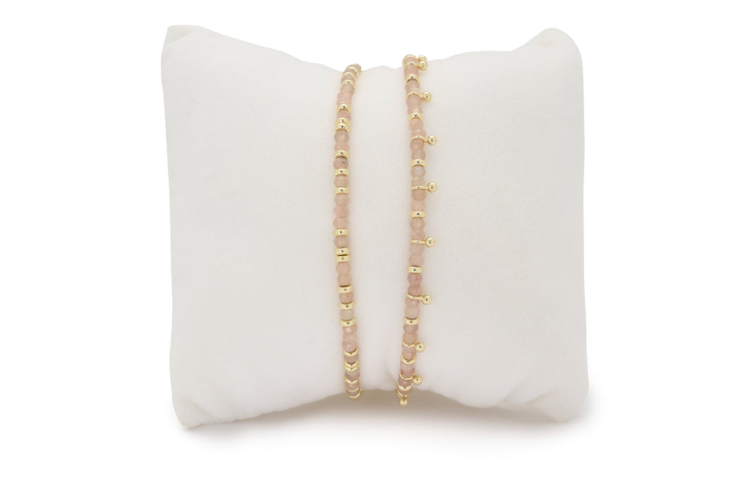 Serenity Sunstone Bracelet Stack