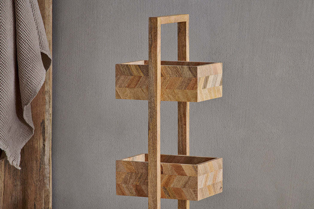 Sukha Mango Wood Storage Caddy Natural