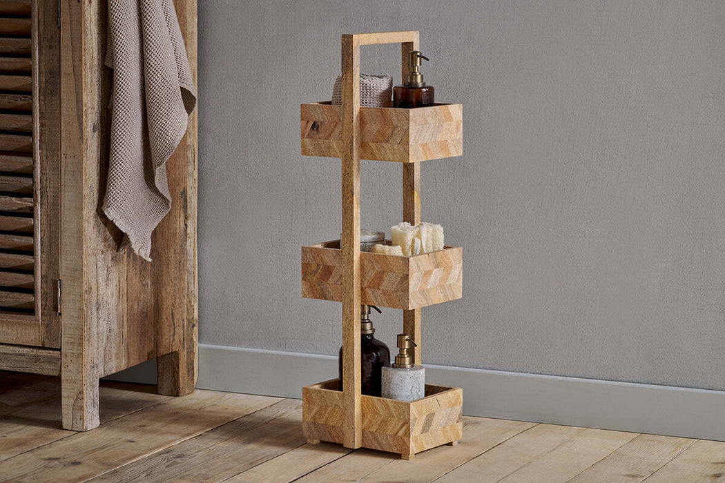 Sukha Mango Wood Storage Caddy Natural