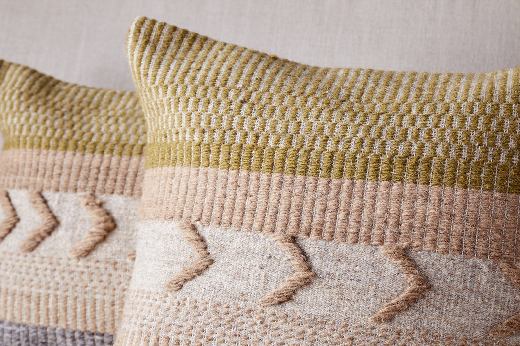 Tuleeka Wool Cushion Cover Ochre