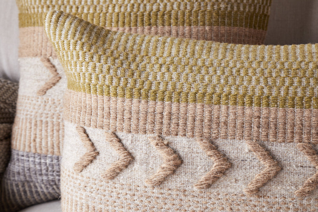 Tuleeka Wool Cushion Cover Ochre