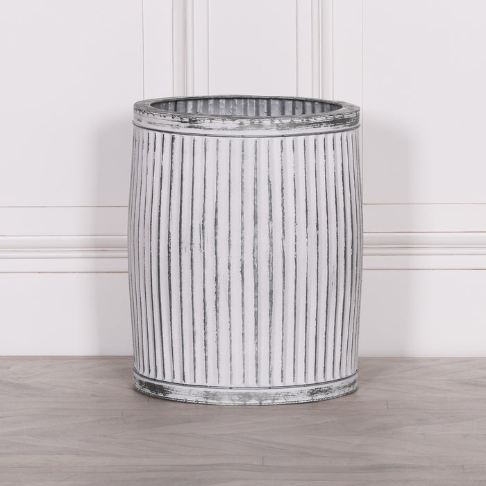 Round Dolly Tub Metal Planter - Medium