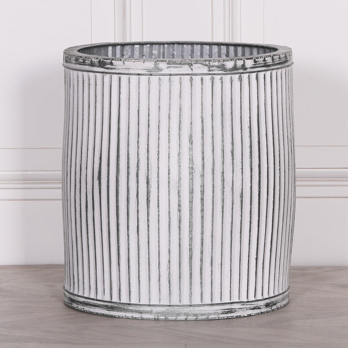 Round Dolly Tub Metal Planter - Large