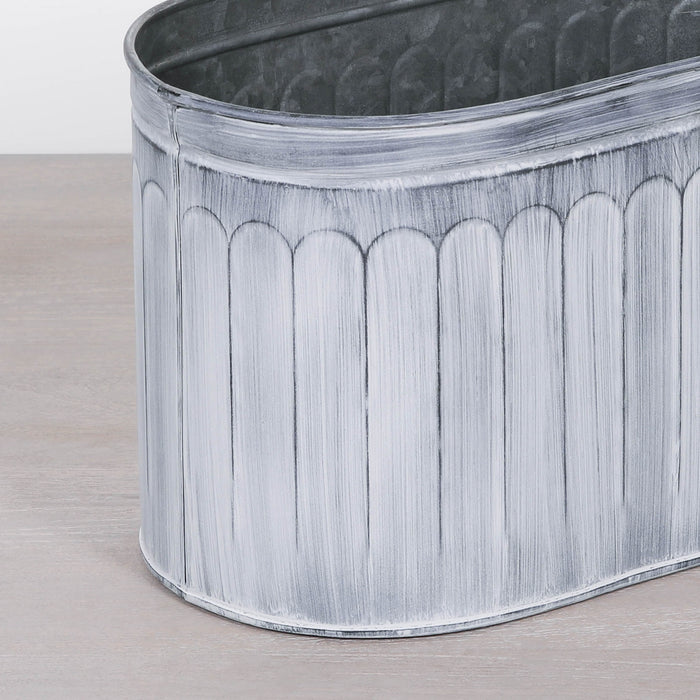 Arched Pattern Metal Planter - Small