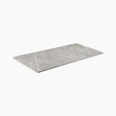 Safia Rectangle Table Top | Grey Tundra Marble Effect