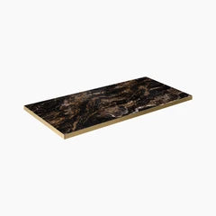 Phoenix Rectangle Table Top | Cappuccino Marble Effect