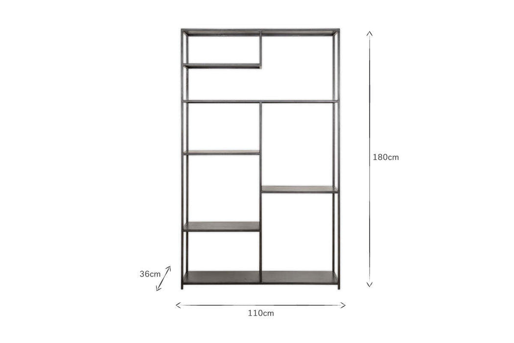 Tanvi Display Shelf Black Wide