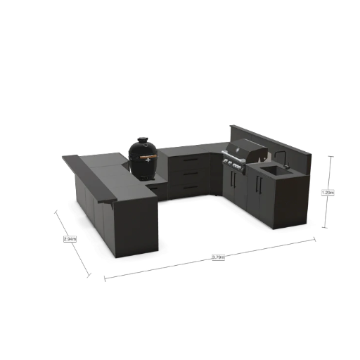 The Blenheim Signature U-Shape Outdoor Modular Kitchen