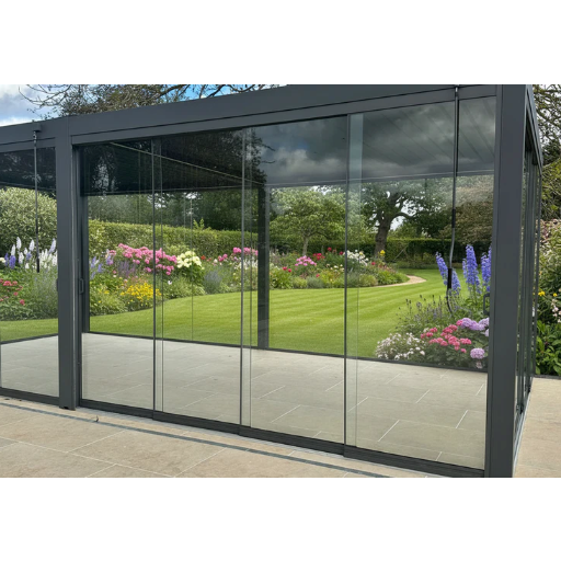 The Sanctuary Multi-Rail Glass Sliding Doors (2.75m)