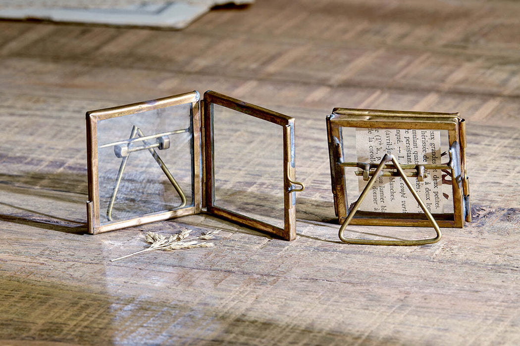 Tiny Danta Frame Antique Brass Set Of 2