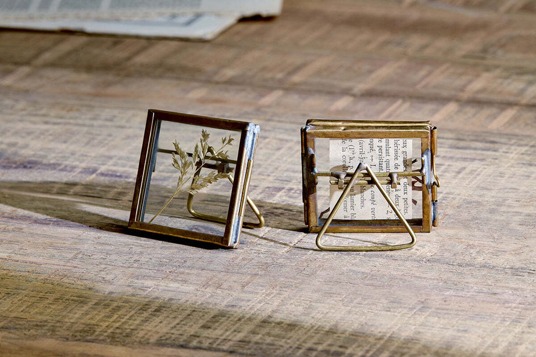 Tiny Danta Frame Antique Brass Set Of 2