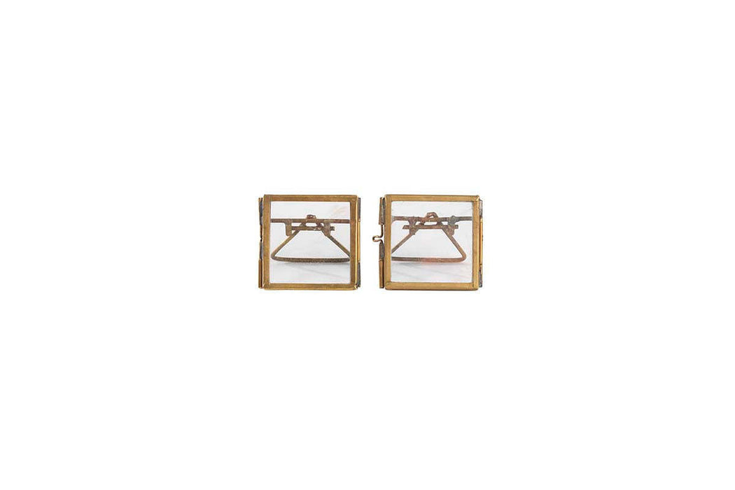 Tiny Danta Frame Antique Brass Set Of 2