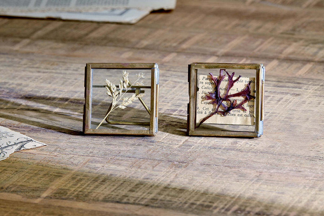 Tiny Danta Frame Antique Brass Set Of 2