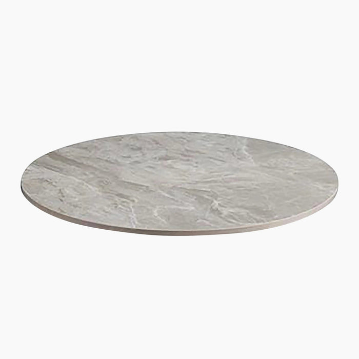 Safia Round Table Top Grey Tundra Marble Effect