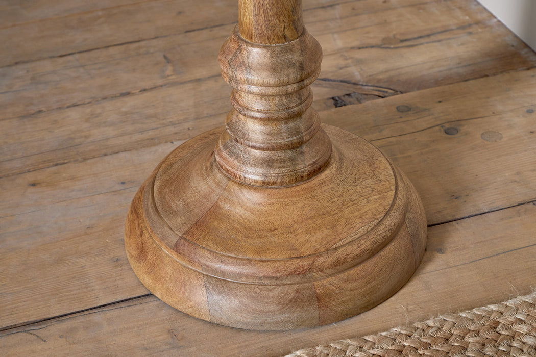 Usha Classic Wooden Floor Lamp Natural