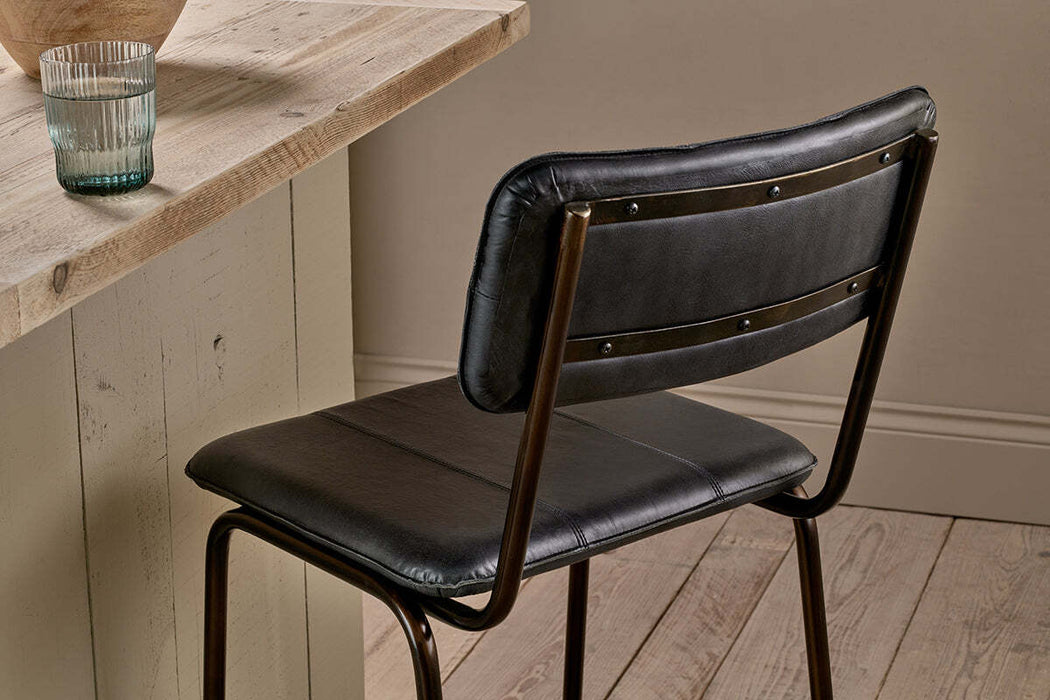 Ukari Counter Chair Aged Black