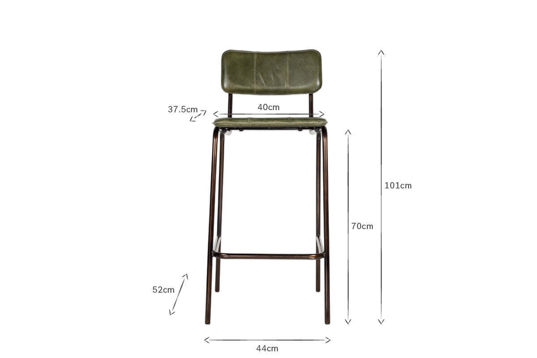 Ukari Counter Chair Rich Green