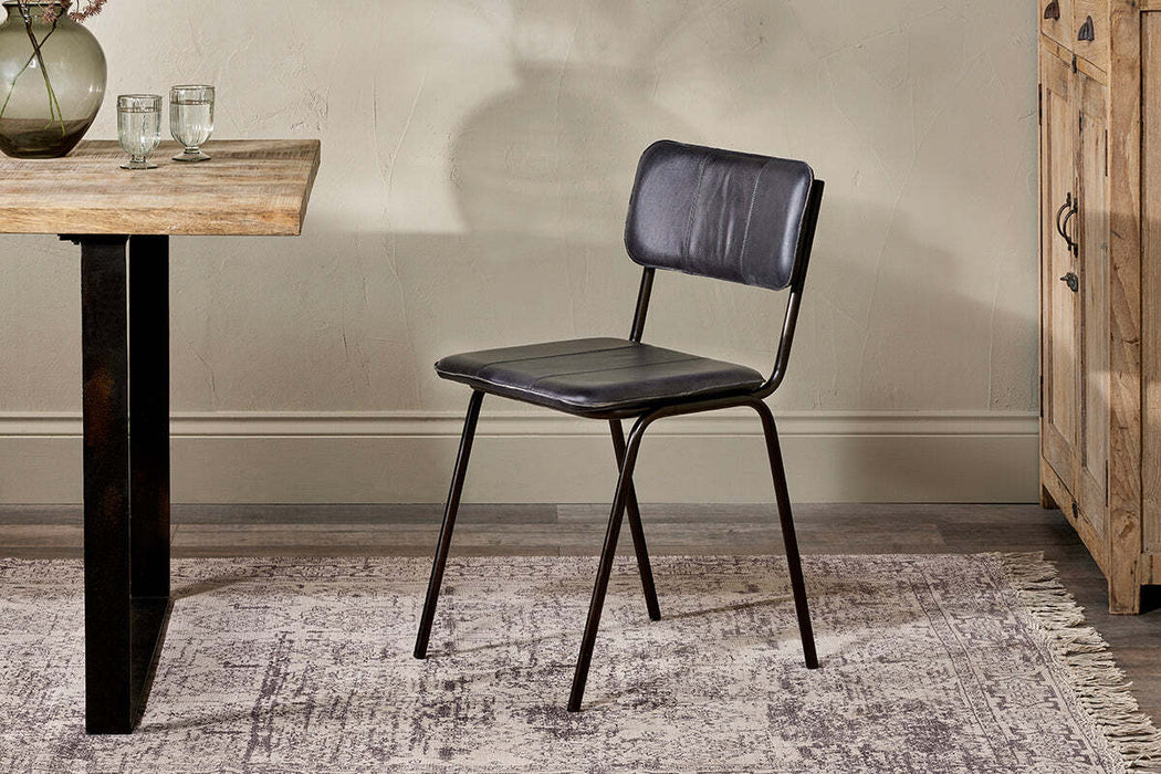 Ukari Dining Chair Aged Black