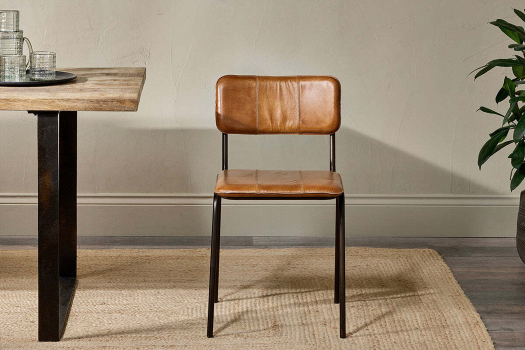 Ukari Dining Chair Aged Tan