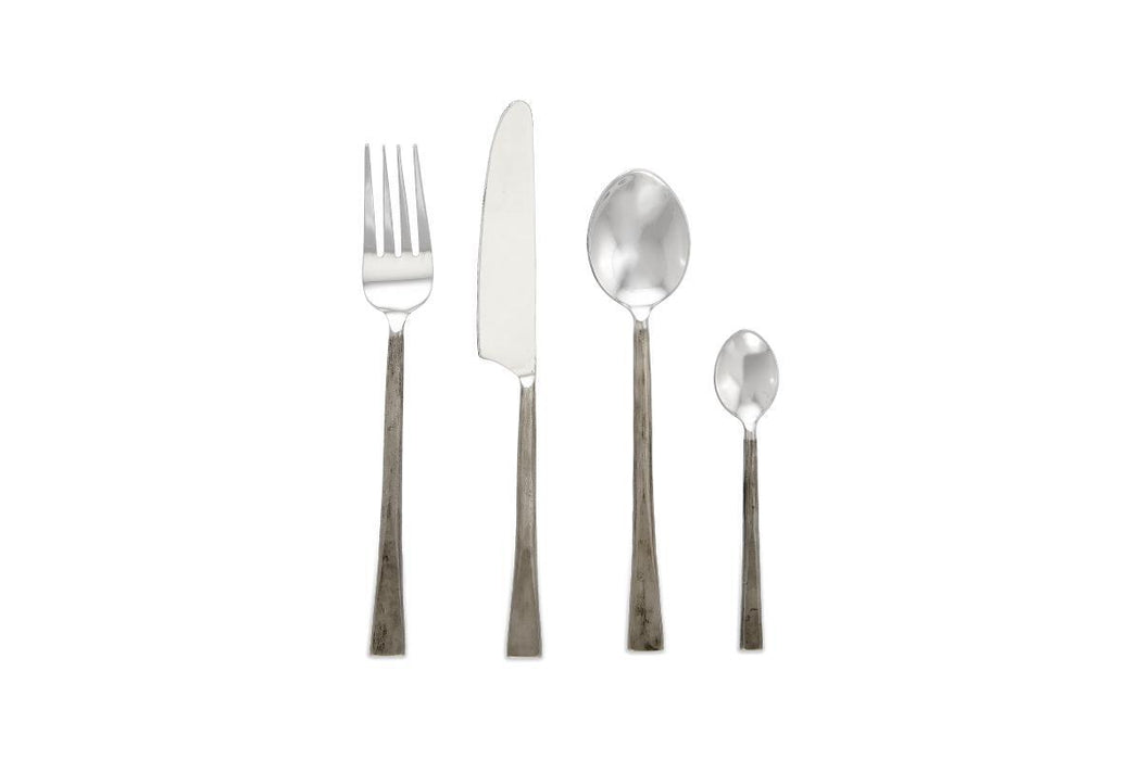 Usa Cutlery Set Brushed Silver Set Of 16