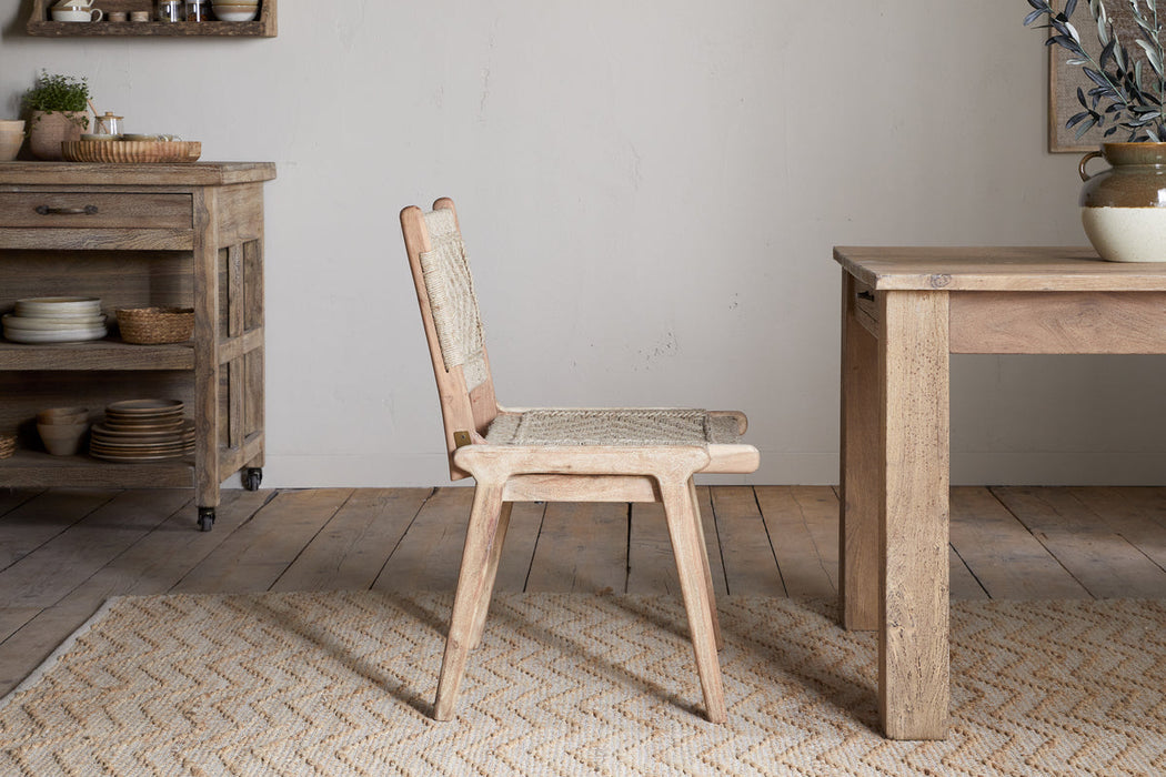 Vinay Woven Armless Dining Chair Natural