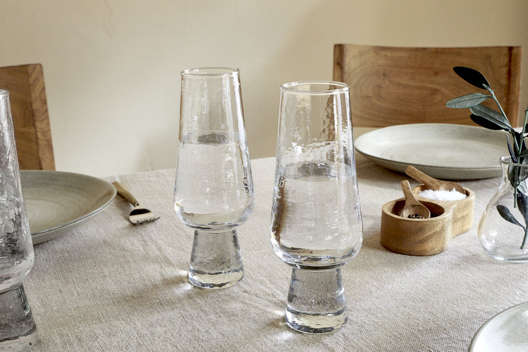 Visla Tall Glass - Clear Set of 4