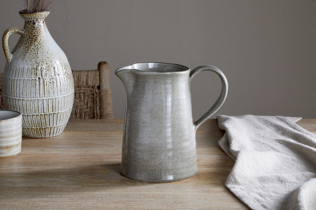 Valinha Earthenware Jug Grey Large