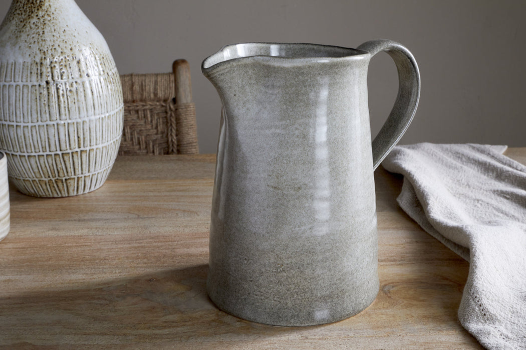 Valinha Earthenware Jug Grey Large