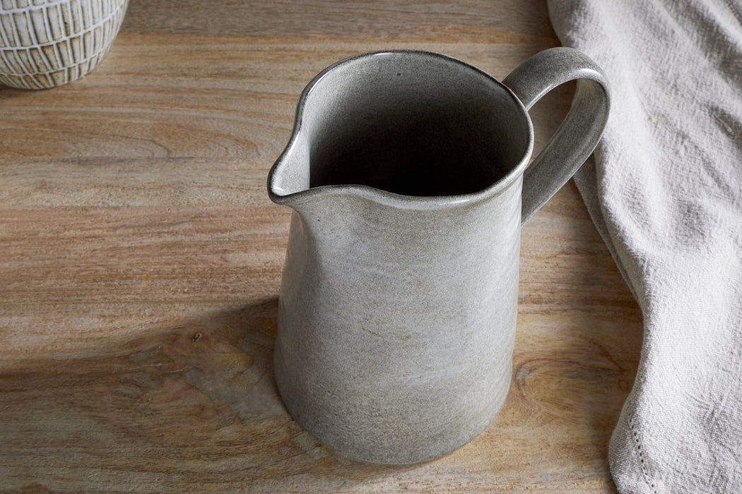 Valinha Earthenware Jug Grey Large
