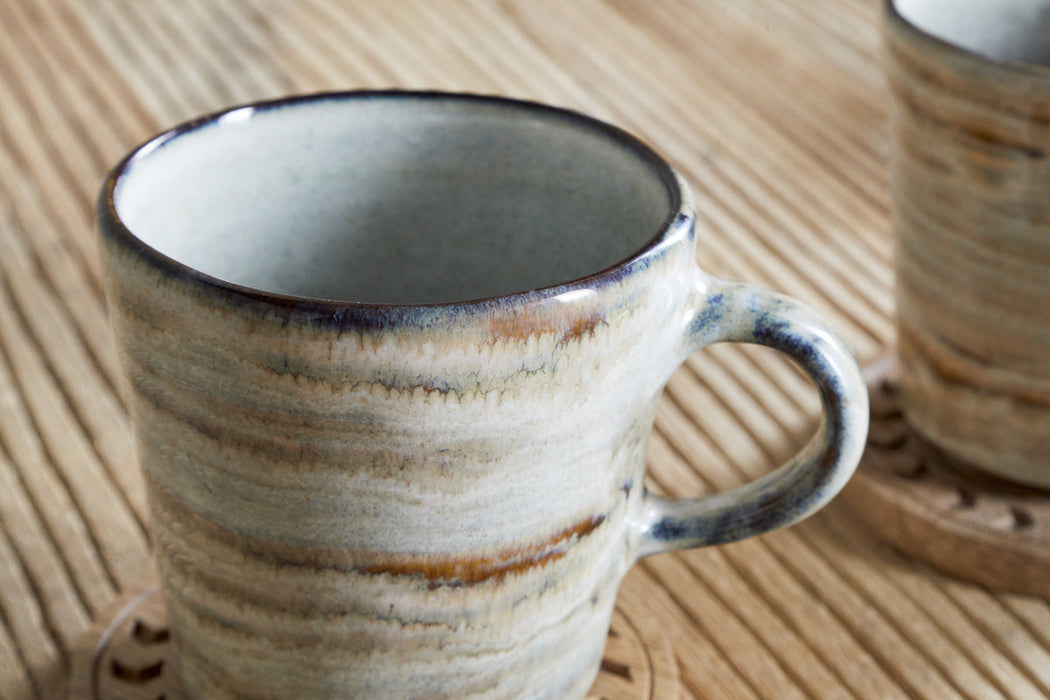 Vizo Mugs Grey Set Of 2