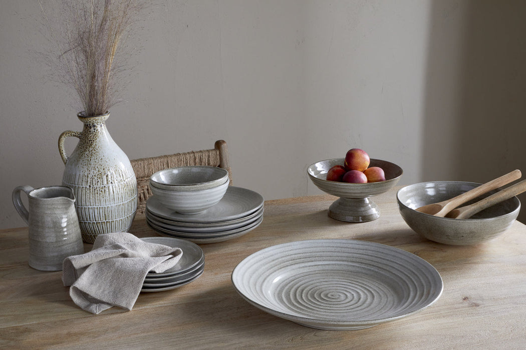 Valinha Earthenware Dinner Plate Grey