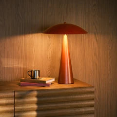 Valence Table Lamp | Rust Red