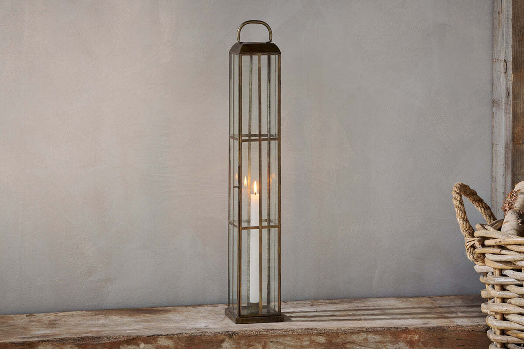 Vemula Lantern Antique Brass