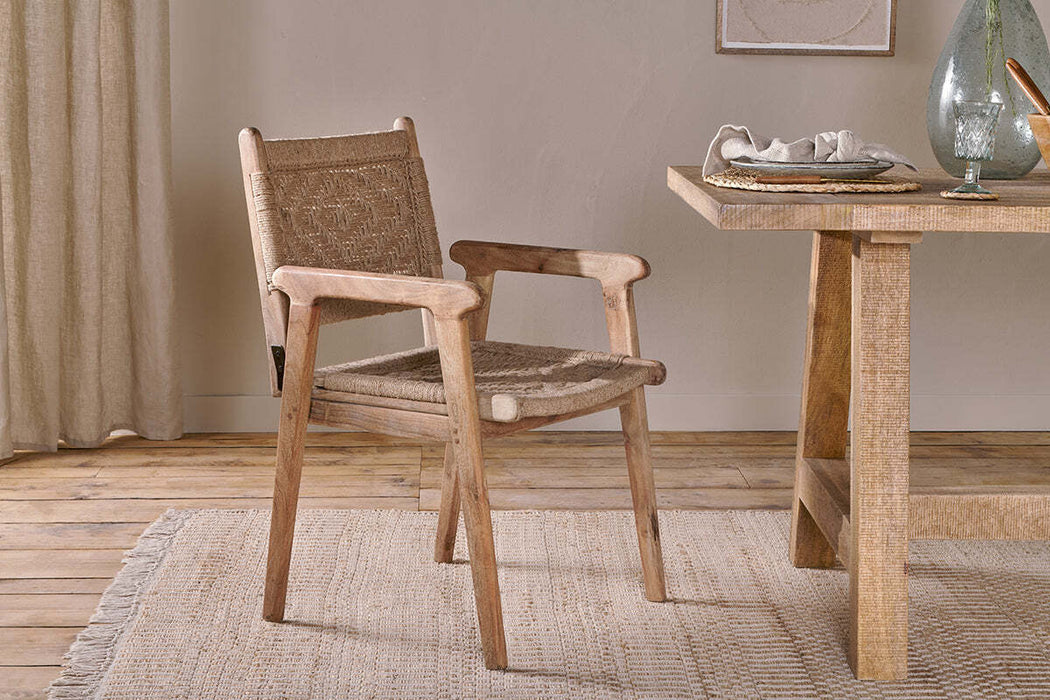 Vinay Woven Dining Chair Natural