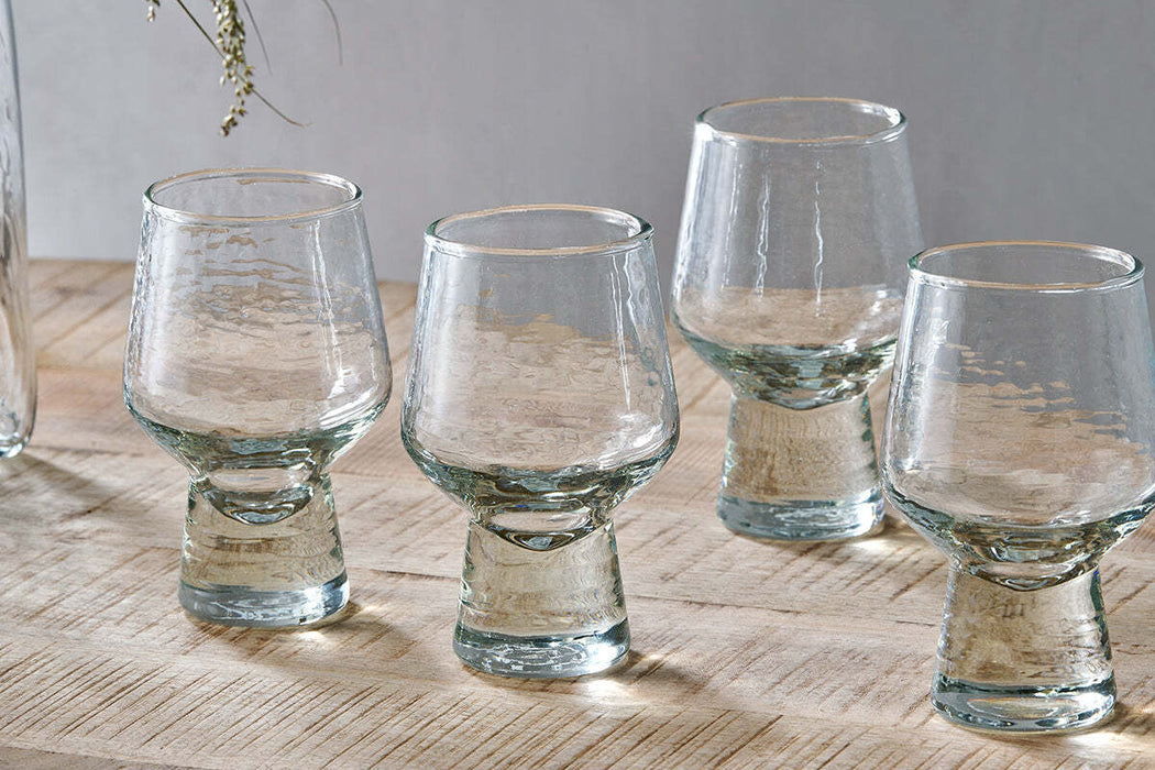 Visla Glass Light Smoke Set Of 4