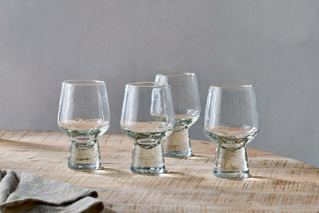 Visla Glass Light Smoke Set Of 4