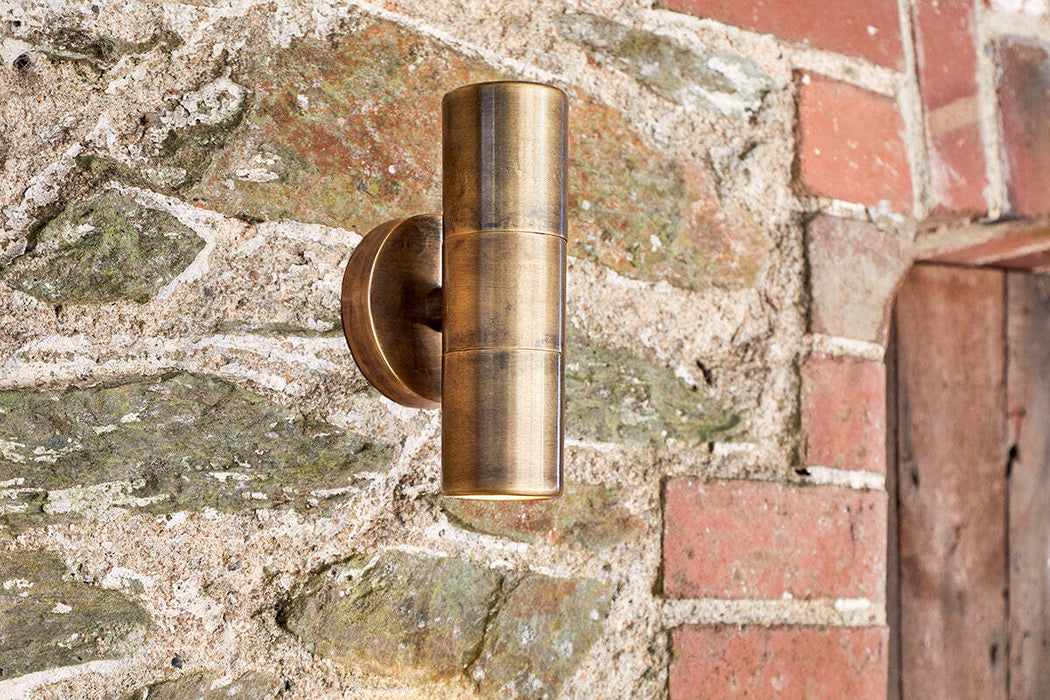 Vitla Outdoor Wall Lamp Antique Brass