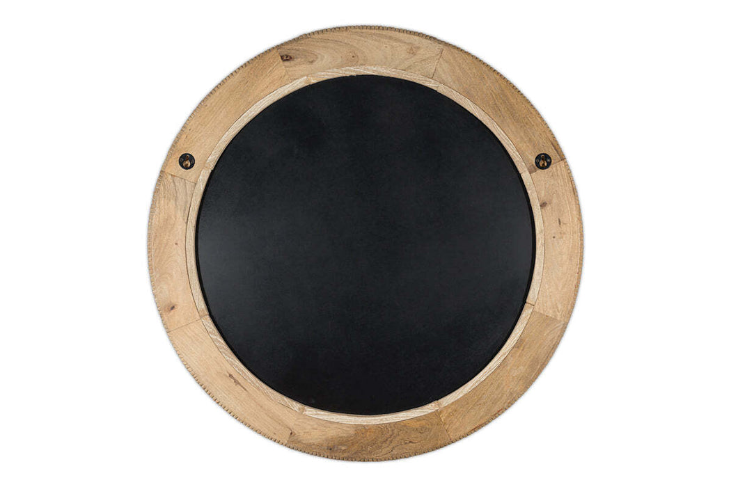 Vivan Grooved Wood Mirror Natural