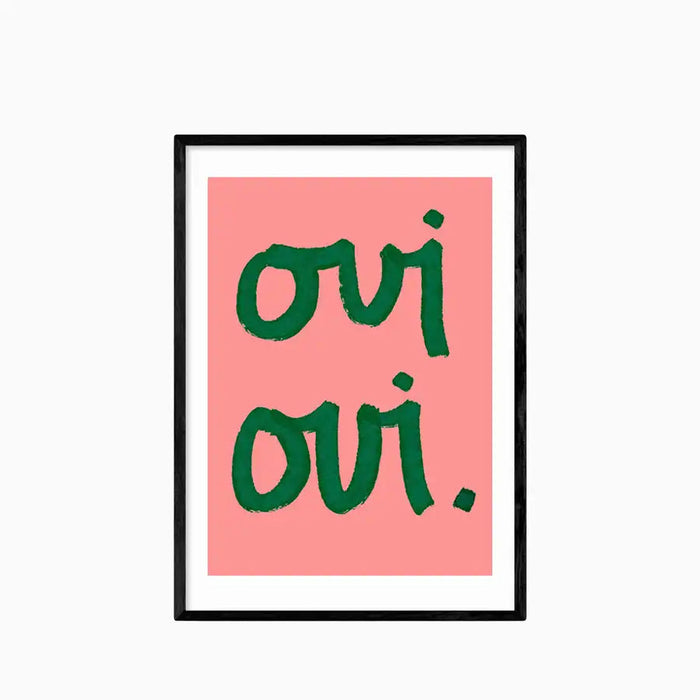 Oui Oui Peach Graphic Print