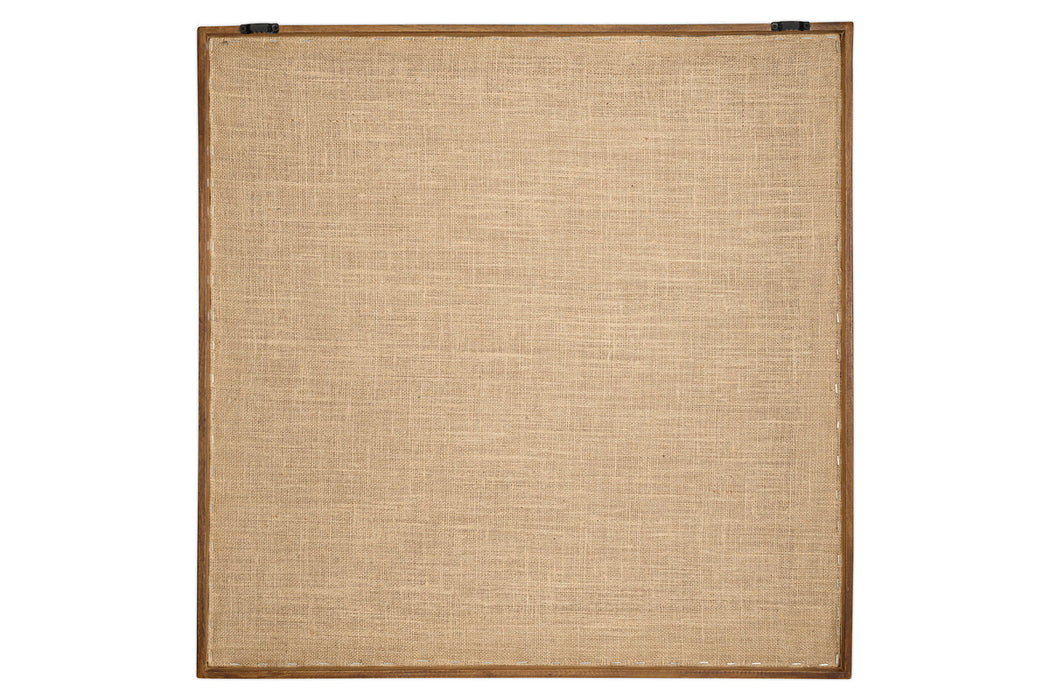 Birala Hand Stitched Wall Art Natural
