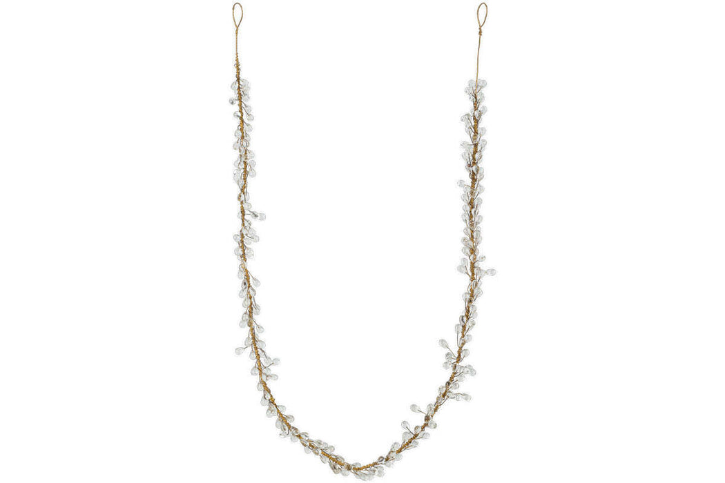 Danvi Glass Drop Garland Brass Clear