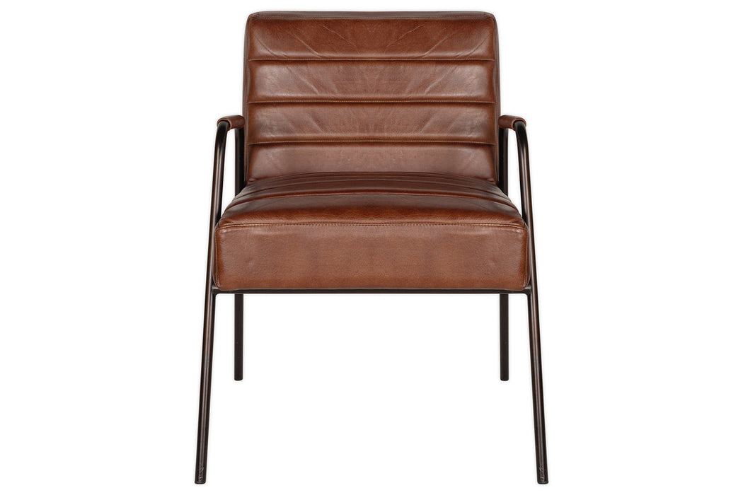 Hadithi Leather Occasional Chair Chocolate Brown